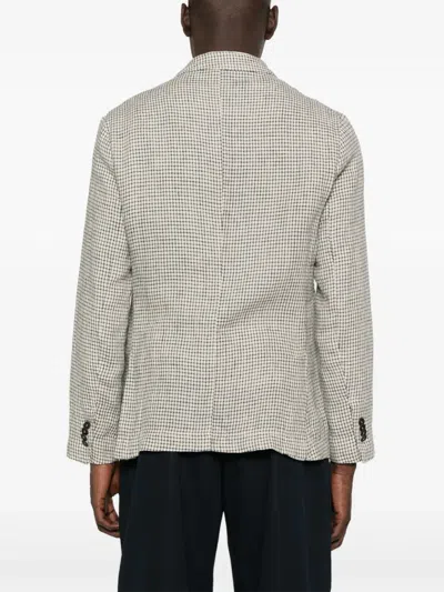 Original Vintage Style Checked Jacket In Neutrals