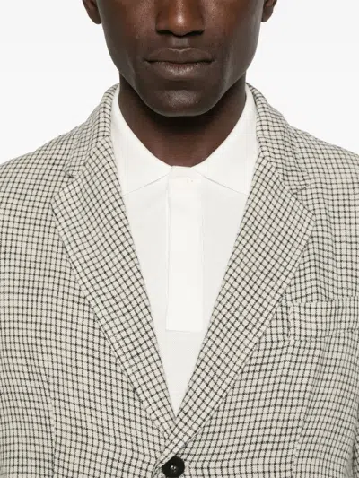Original Vintage Style Checked Jacket In Neutrals