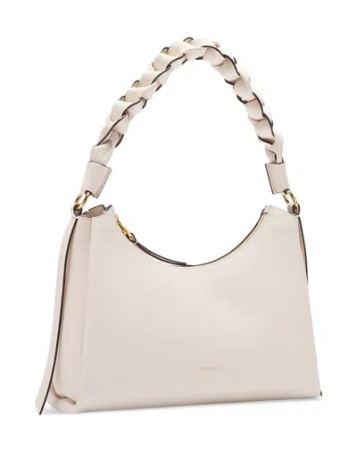 Coccinelle Medium Boheme Shoulder Bag In White