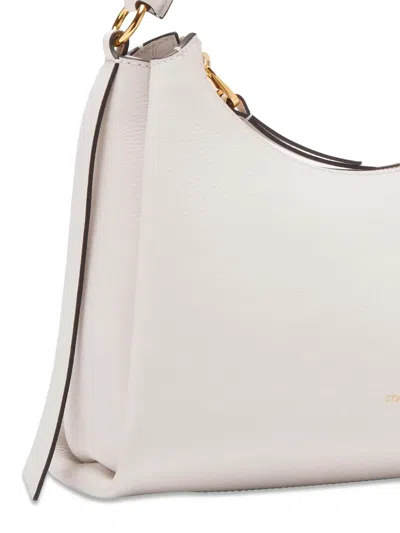 Coccinelle Medium Boheme Shoulder Bag In White