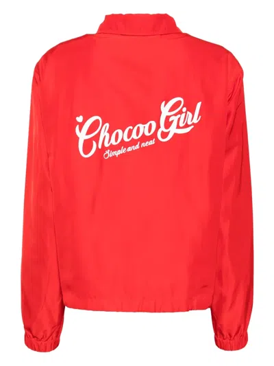 Chocoolate Logo-print Jacket In Red