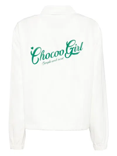 Chocoolate Logo-print Jacket In White
