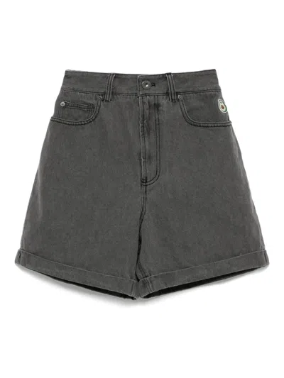 Chocoolate Cotton Shorts In Grey