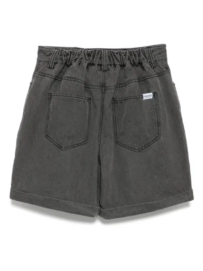Chocoolate Cotton Shorts In Grey