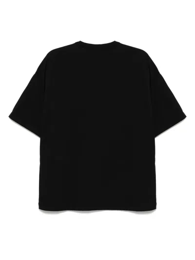 Chocoolate Logo-embroidered T-shirt In Black