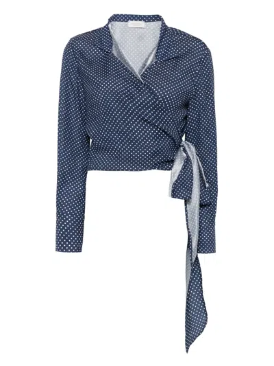 Mazzarelli Silk Shirts In Blue