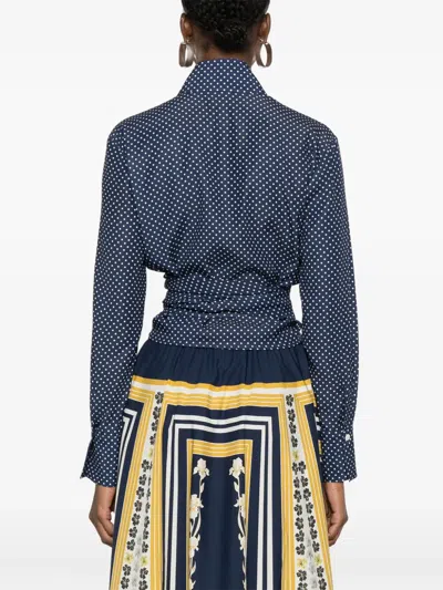 Mazzarelli Silk Shirts In Blue