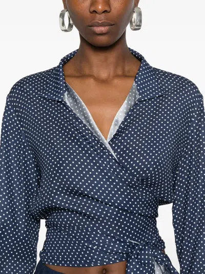 Mazzarelli Silk Shirts In Blue