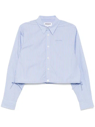 Chocoolate Striped Shirt In Blue