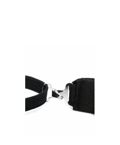 Dsquared2 Black Monochrome Papillon With Snap-fit Fatening In Black