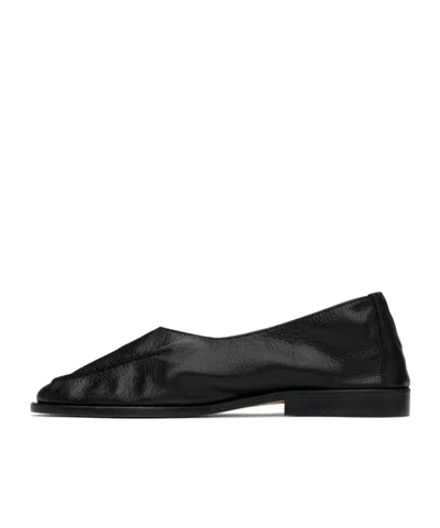 Hereu Black Juliol Winter Supple Shiny Flats In Black