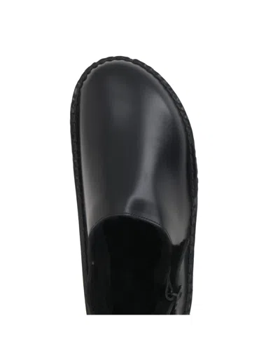 Hereu Cargol Genuine Shearling Lined Clog In Black