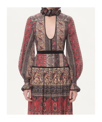 Valentino Paisley Print Shirt In Multicolor.