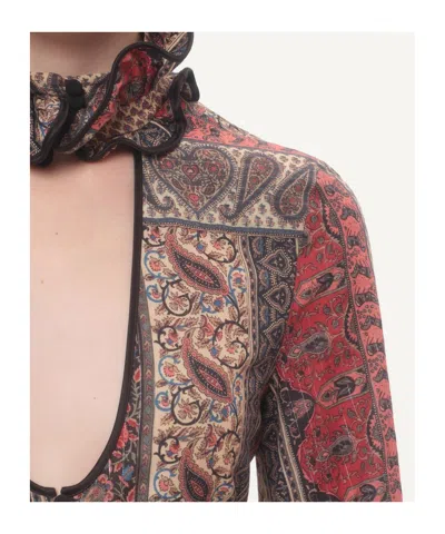 Valentino Paisley Print Shirt In Multicolor.