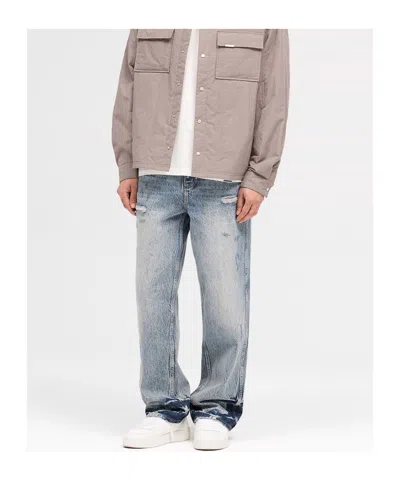 Represent R3 Distressed Jeans In Gray