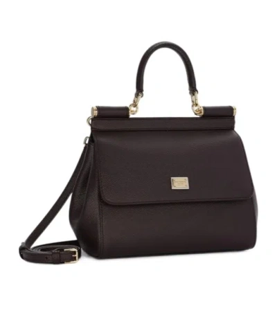 Dolce & Gabbana Medium Sicily Handbag In Must Color In Black
