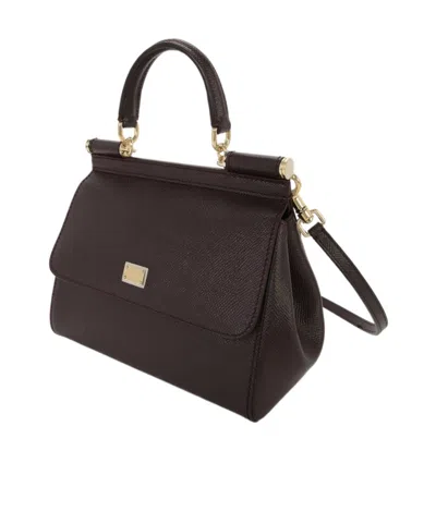 Dolce & Gabbana Medium Sicily Handbag In Must Color In Black