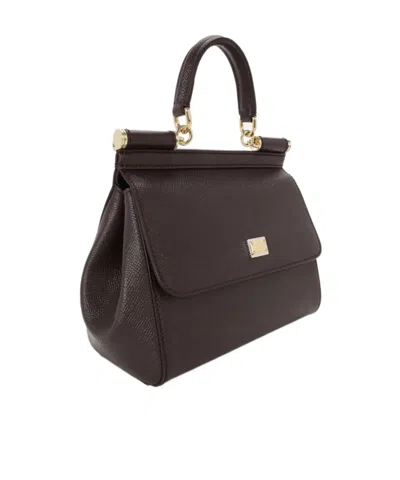 Dolce & Gabbana Medium Sicily Handbag In Must Color In Black