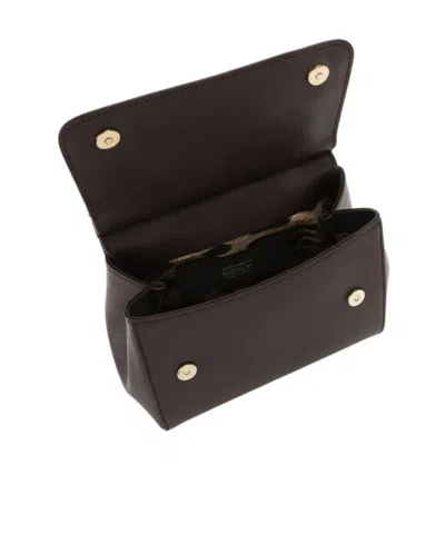 Dolce & Gabbana Medium Sicily Handbag In Must Color In Black