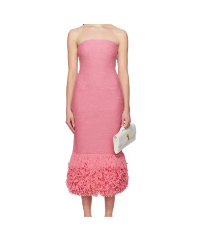 Gabriela Hearst Pink Corus Midi Dress In Pink