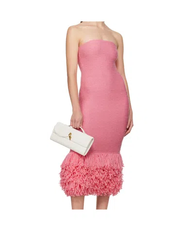 Gabriela Hearst Pink Corus Midi Dress In Pink