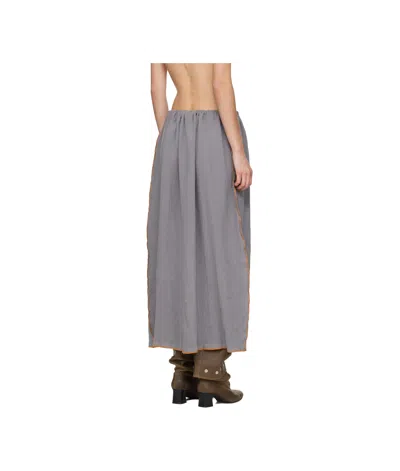 Baserange Max Maxi Skirt In Gray