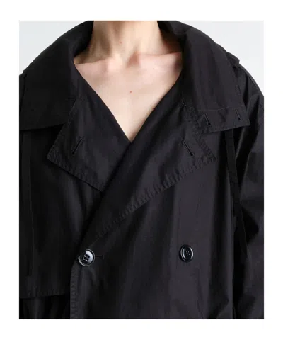 Lemaire Wool Coat In Bk Black