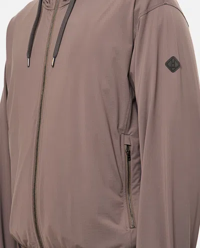 Herno Men Hooded Sweatshirt With Zip In Gray