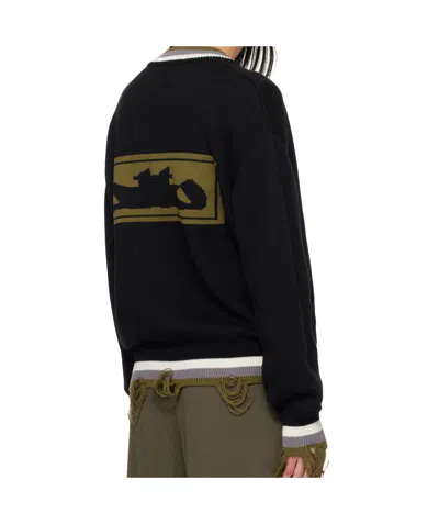 Ottolinger Black Oversized Sweater In Black