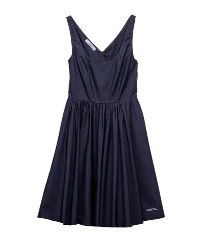 Prada Mini Dress In Blue