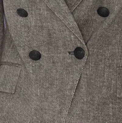 Circolo 1901 Double Breasted Buttons Closure Jacket In Gray