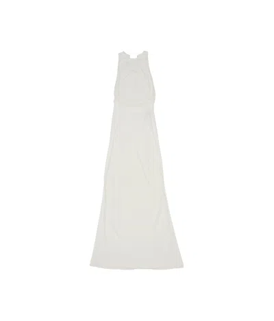Gucci White Crepe Long Dress