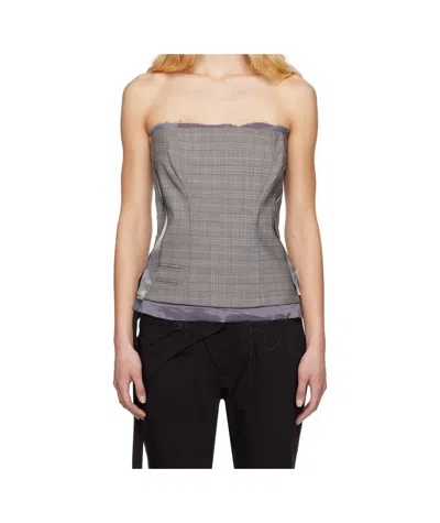 Ottolinger Wool Blend Corset In Grey