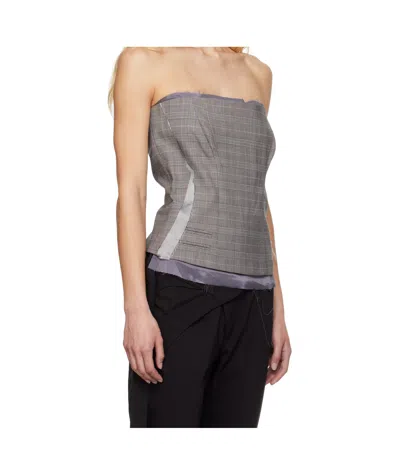 Ottolinger Wool Blend Corset In Grey