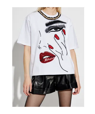 Balmain Ss T-shirt In White