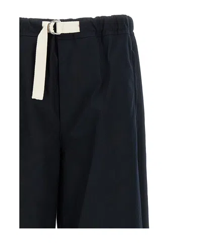 Jil Sander Trousers Cargo Adjustable Cuffs In Black