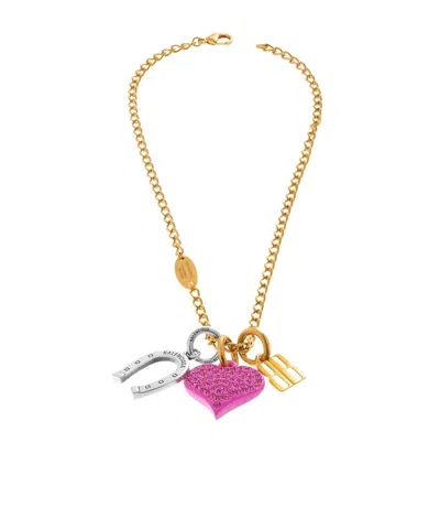 Balenciaga Carousel Horseshoe Collector Necklace  In Multicolored In Multi-color