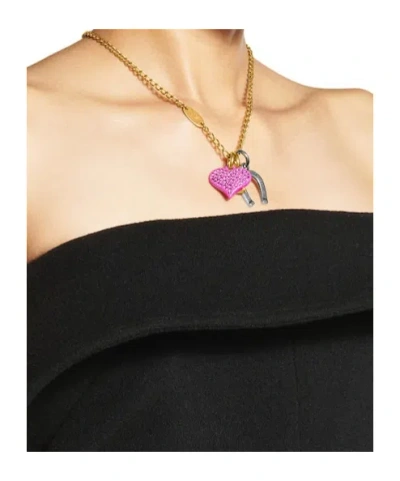 Balenciaga Carousel Horseshoe Collector Necklace  In Multicolored In Multi-color