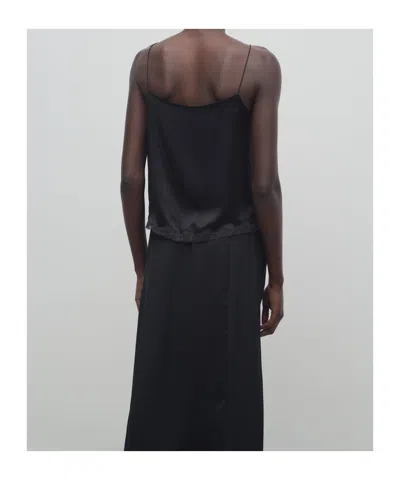 The Row Kilari Black Lingerie Top In Black