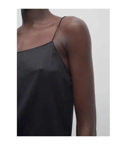 The Row Kilari Black Lingerie Top In Black