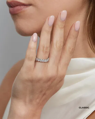 Ring Concierge Lab Grown Oval 3/4 Diamond Band In Gold