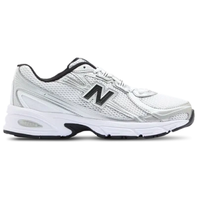New Balance Mens White Silver Black 740 V2 Branded Mesh Low-top Trainers In Silver