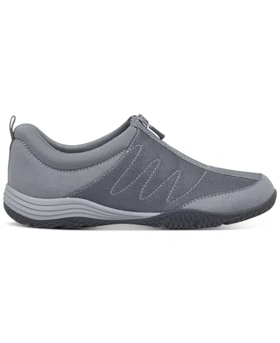 Easy Spirit Women's Bestrong Zip-up Walking Sneakers In Slate Gray