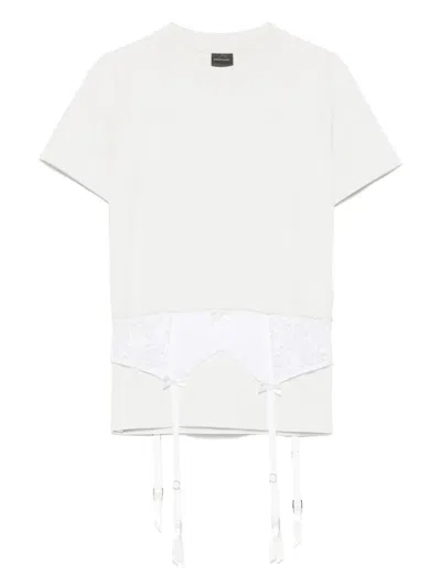 Balenciaga Chalk Stretch Cotton T-shirt In Grey