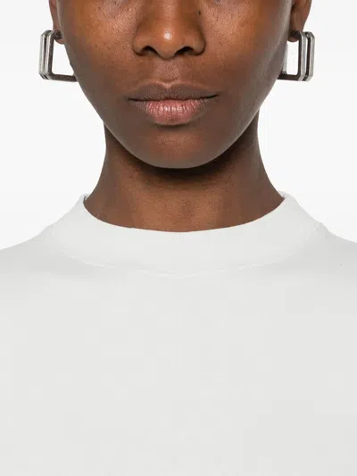 Balenciaga Chalk Stretch Cotton T-shirt In Grey