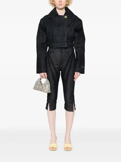 Jacquemus Marino Denim Jacket In Blue