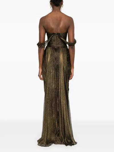 Iris Serban Natasha Maxi Dress In Brown