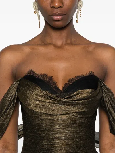 Iris Serban Natasha Maxi Dress In Brown