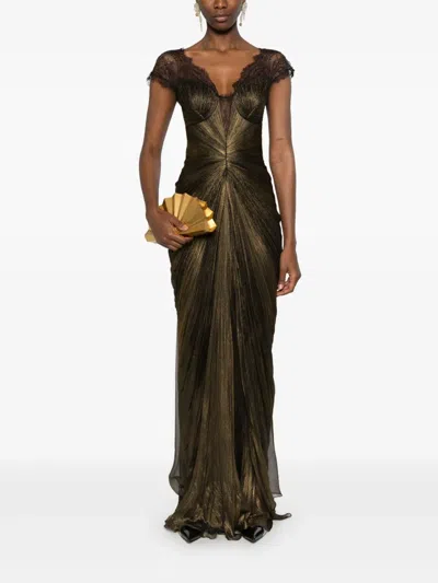 Iris Serban Cindy Maxi Dress In Brown