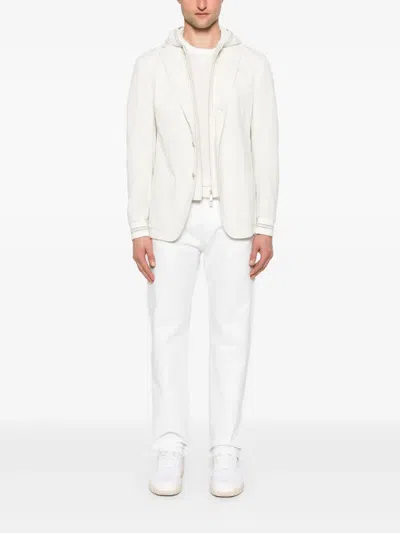 Eleventy Layered-effect Blazer In Neutrals